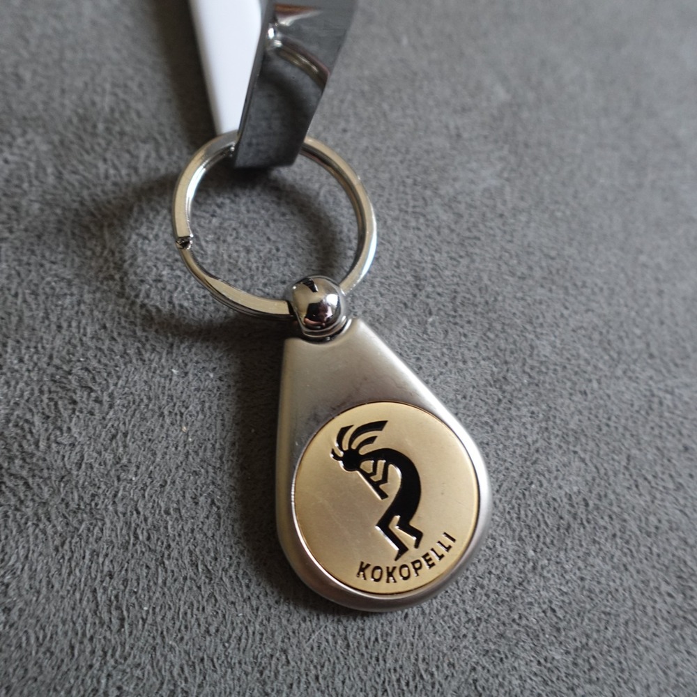 Kokopelli Keychain Metal Novelty Cave Drawing Destination Travel